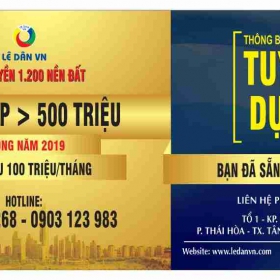 TUYỂN CỘNG TÁC VIÊN BẤT ĐỘNG SẢN 